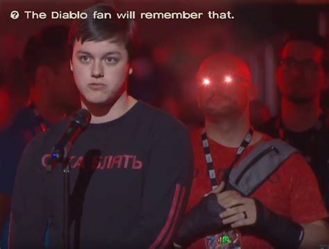 diablo immortal red shirt guy